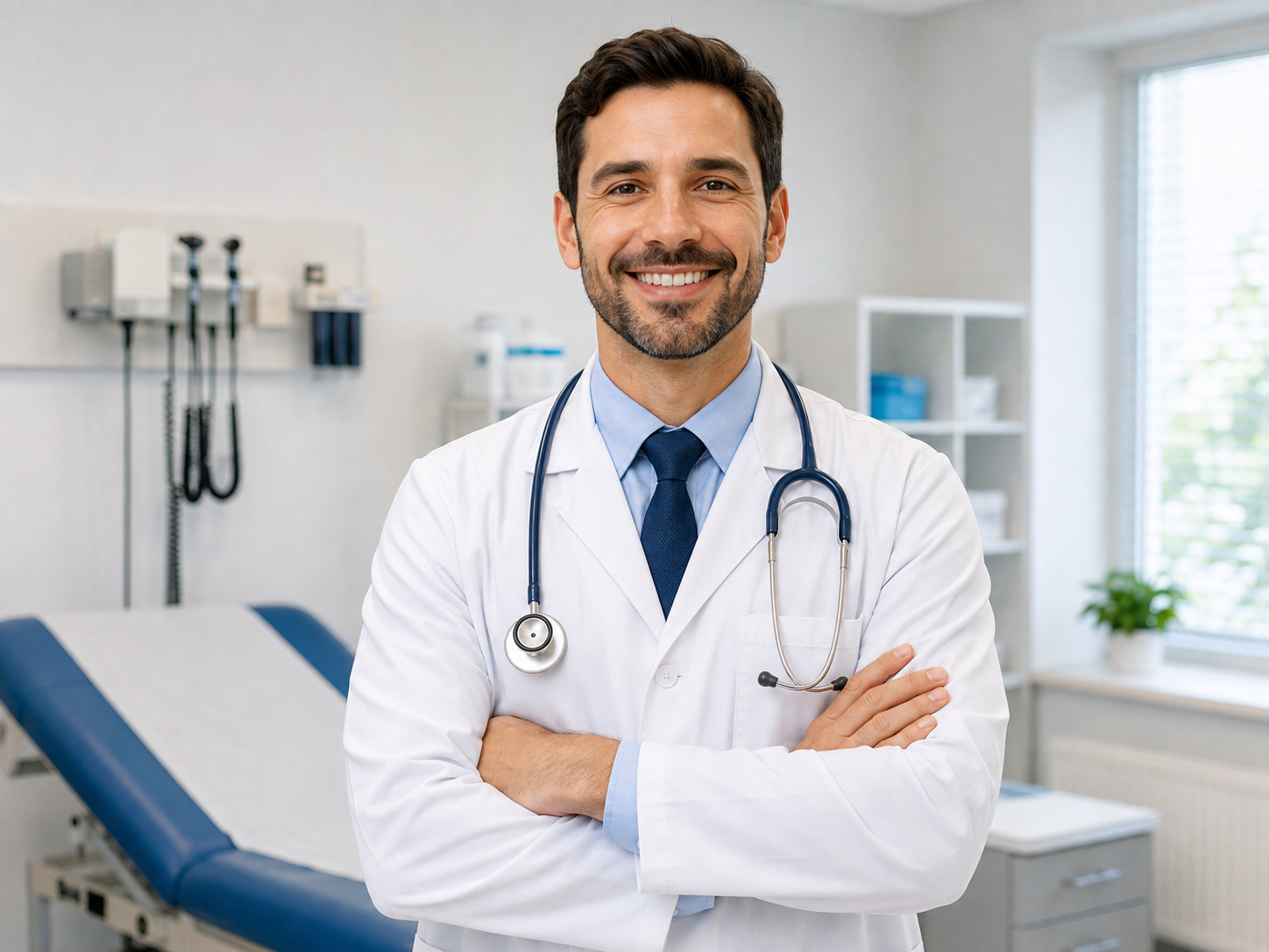 Médico general atendiendo a paciente